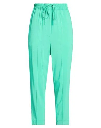 Jucca Woman Pants Emerald Green Size 6 Viscose, Elastane In Green