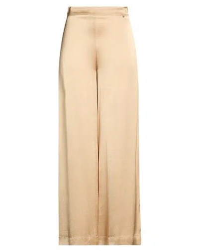 Ottod'ame Woman Pants Sand Size 10 Viscose In Neutral