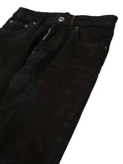 Dsquared2 Initial Logo Detail Trousers In Black