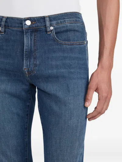 Frame Modern Straight Jeans In Blue