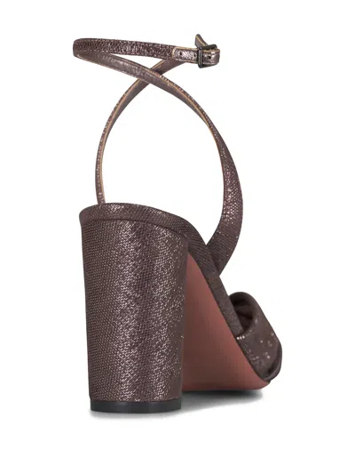 Aquazzura Knotted-detail Ankle-strap Sandals In Multi