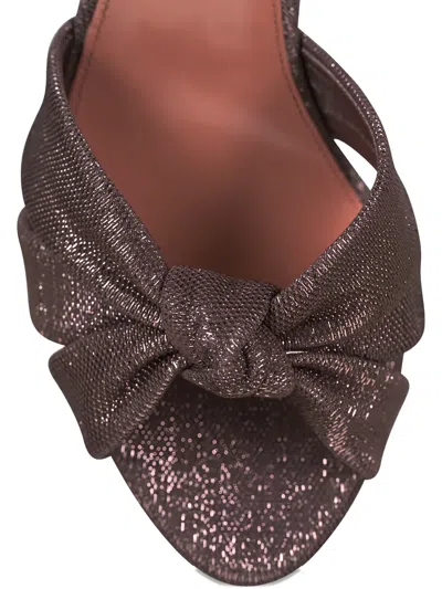 Aquazzura Knotted-detail Ankle-strap Sandals In Multi