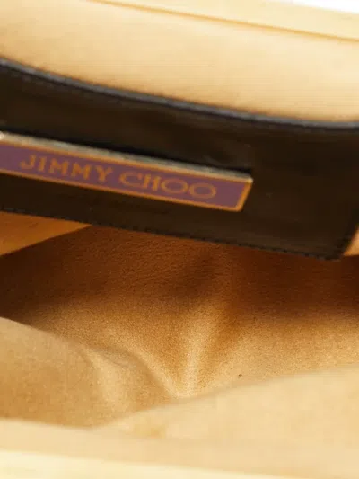 Pre-owned Jimmy Choo Leopard-print Clasp Clutch Bag In Neutral