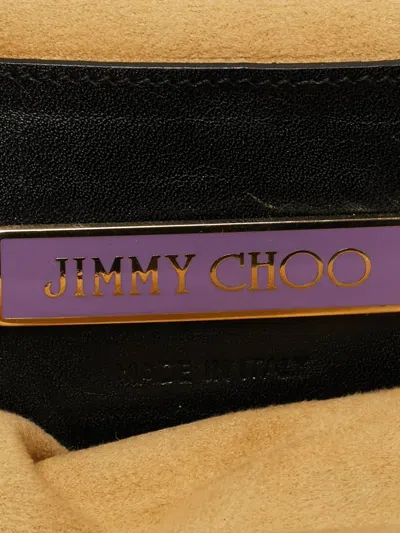 Pre-owned Jimmy Choo Leopard-print Clasp Clutch Bag In Neutral