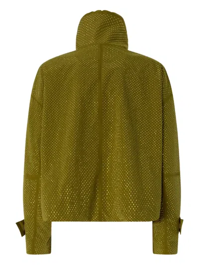 Pinko Hooded Pocket Jacket In Green