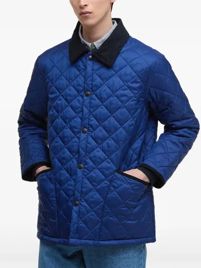 Barbour Diamond Quilted Jacket In Blue