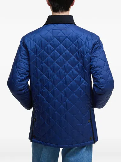 Barbour Diamond Quilted Jacket In Blue