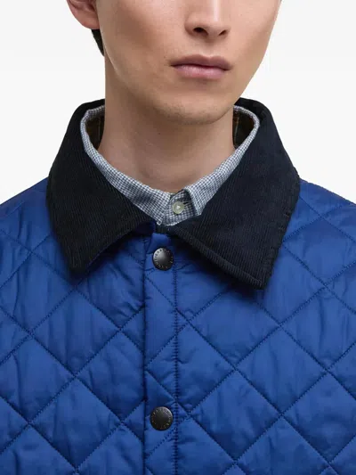 Barbour Diamond Quilted Jacket In Blue