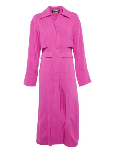 Pre-owned Jacquemus La Collectionneuse Coat In Pink