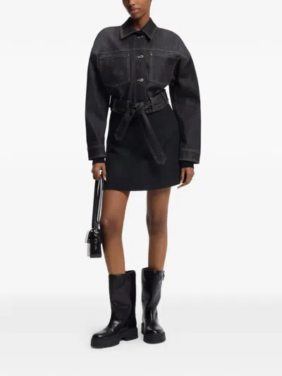 Hugo Boss Seam Denim Jacket In Blue