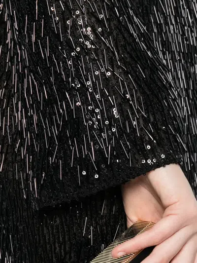 Dolce & Gabbana Sequinembellished Midi Dress In Black