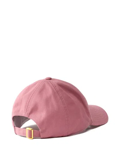 Pinko Love Birds-embroidered Baseball Cap In Pink