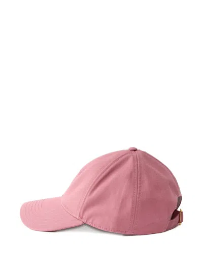 Pinko Love Birds-embroidered Baseball Cap In Pink
