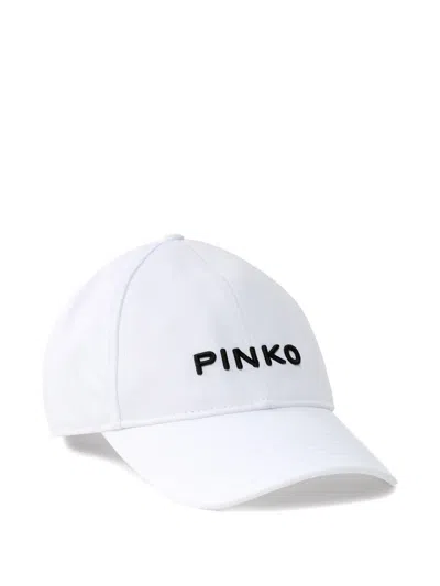 Pinko Embroidered-logo Baseball Cap In White
