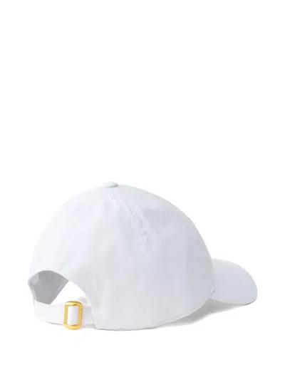 Pinko Embroidered-logo Baseball Cap In White