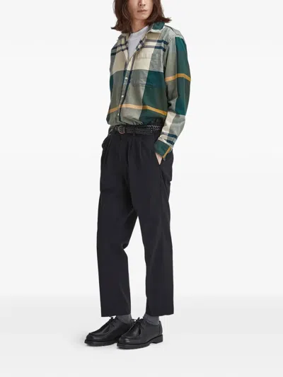 Barbour Check-pattern Patch-pocket Shirt In Green