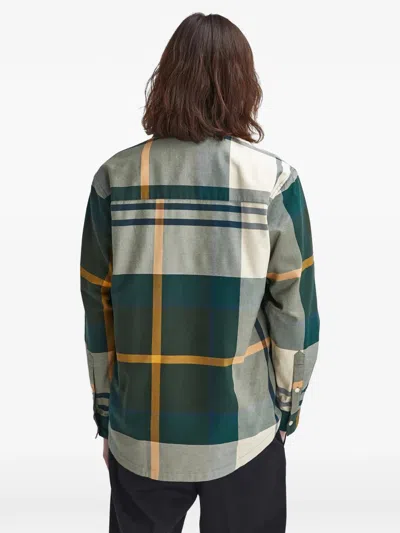 Barbour Check-pattern Patch-pocket Shirt In Green