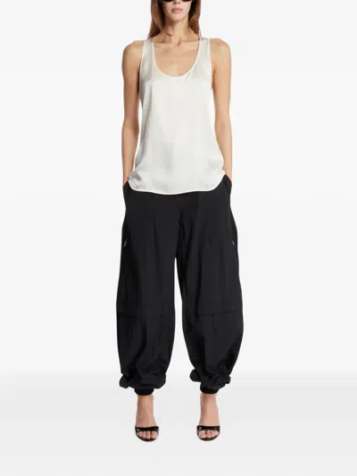 Wardrobe.nyc Scoop-neck Top In White