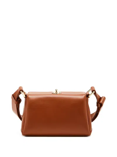 Plan C Logo-detail Mini Bag In Brown