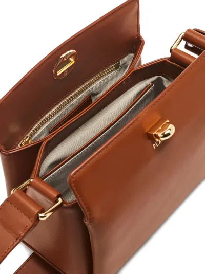 Plan C Logo-detail Mini Bag In Brown