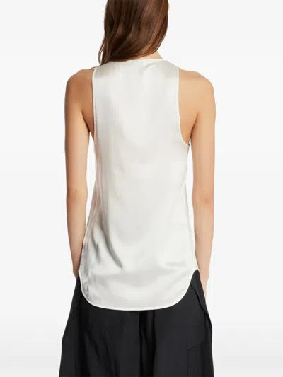Wardrobe.nyc Scoop-neck Top In White