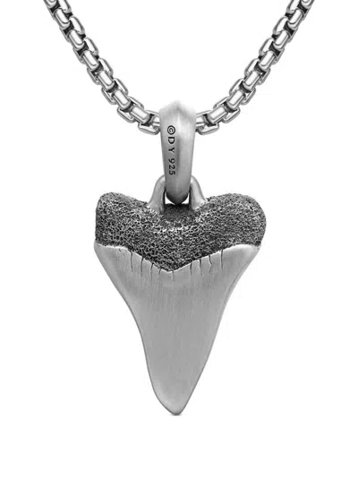 David Yurman Sterling Silver Shark Tooth Amulet (27mm) In Silver