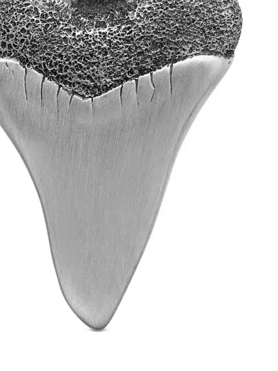 David Yurman Sterling Silver Shark Tooth Amulet (27mm) In Silver