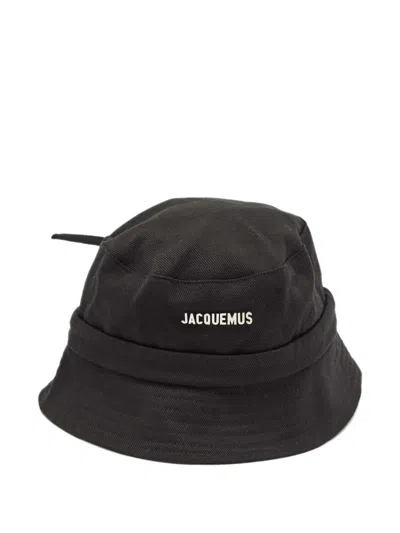 Pre-owned Jacquemus Le Bob Gadjo Bucket Hat In Black