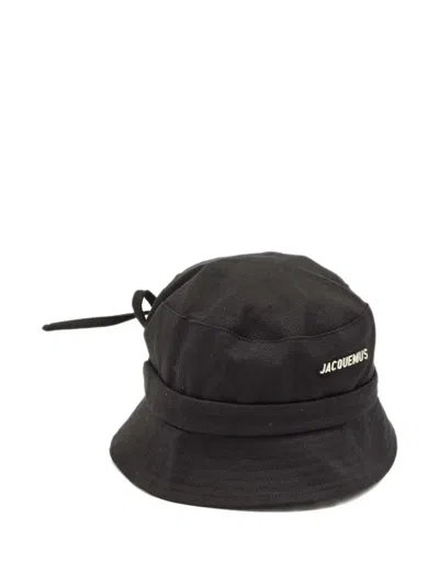 Pre-owned Jacquemus Le Bob Gadjo Bucket Hat In Black