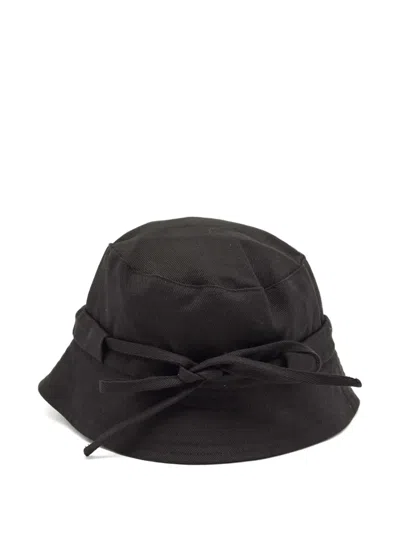 Pre-owned Jacquemus Le Bob Gadjo Bucket Hat In Black