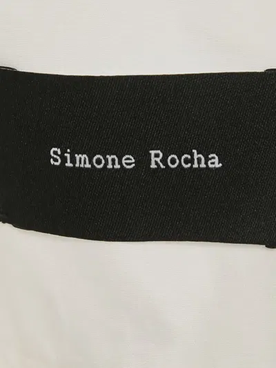 Pre-owned Simone Rocha Gathered-sleeves Shirt In White