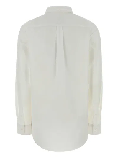Apc White Poplin Shirt In White