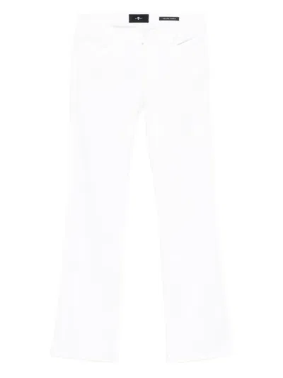 7 For All Mankind Bootcut Jeans In White