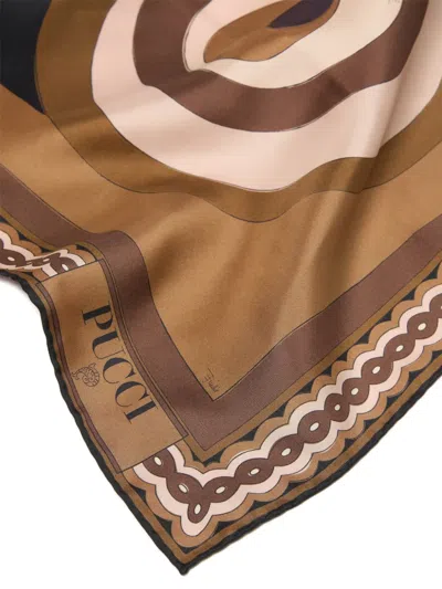 Pucci Printed Scarf In Black