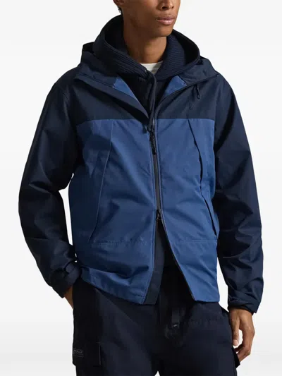 Polo Ralph Lauren Polo-pony-motif Windbreaker In Blue