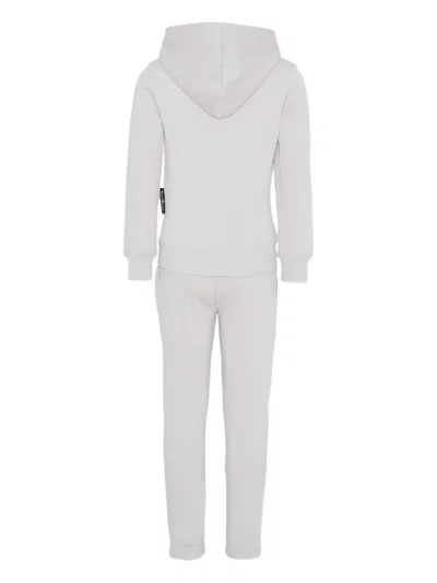 John Richmond Junior Logo Hooded Tracksuit In Gray