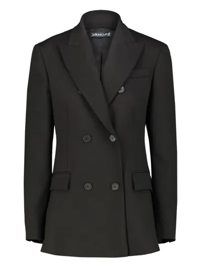 Drhope Double-breasted Blazer In Black