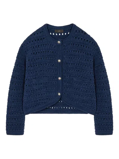 Alanui The Breath Of The Lagoon Buttoned Jacket In Blue