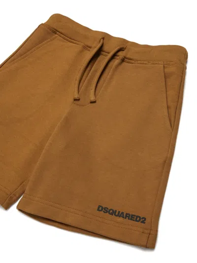 Dsquared2 Drawstring-fastening Shorts In Brown