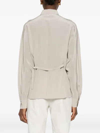 Brunello Cucinelli Pocket Button Shirt In Neutral