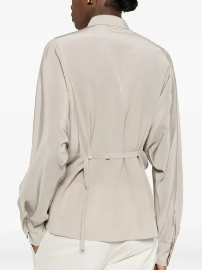 Brunello Cucinelli Pocket Button Shirt In Neutral