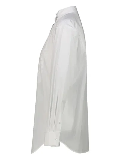 The Row Erelia Pleated Shirt In White