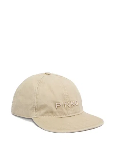 Pinko Lettering Cap In Neutral