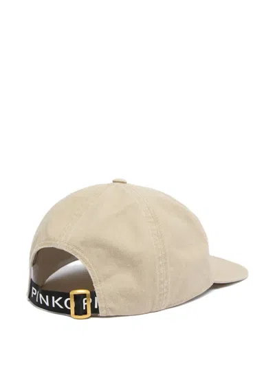 Pinko Lettering Cap In Neutral
