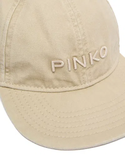 Pinko Lettering Cap In Neutral