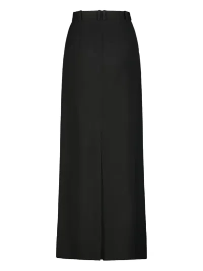 The Row Roux Belt-loops Maxi Skirt In Black