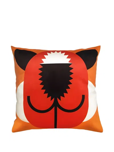 Qeeboo Oggian Fox Lady Face-print Cushion In Multi