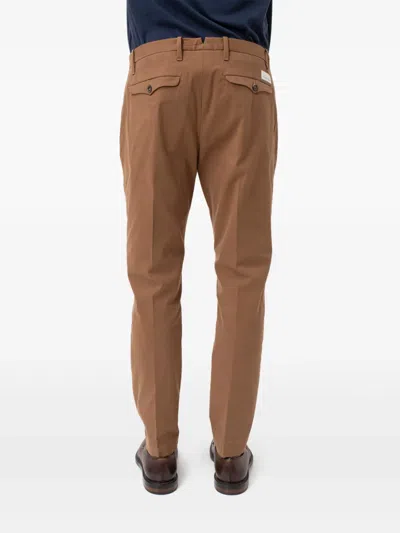 Nine In The Morning Button-fly Stretch-cotton Pants In Brown