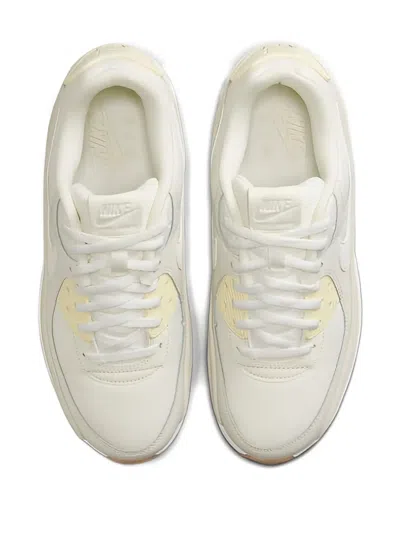 Nike Air Max 90 Lv8 Fd4328-100 Sneakers Womens Sail Beige Platform Shoes Rhs4389 In White