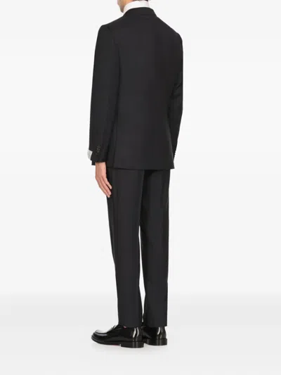 Caruso Single-breasted Suit In Blue